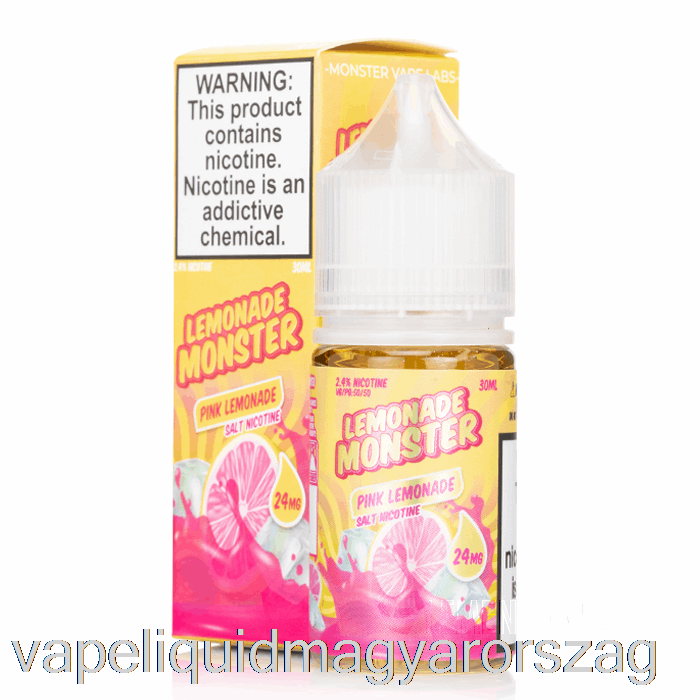 Rózsaszín Limonádé - ​​limonádé Monster Salts - 30ml 48mg Vape Toll